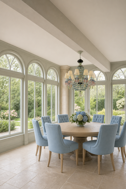 Ivorelle Multicolor Ceramic Beaded Chandelier – Custom Project