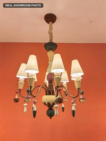 Mirevelle Multicolor Botanical Ivy & Seed Chandelier