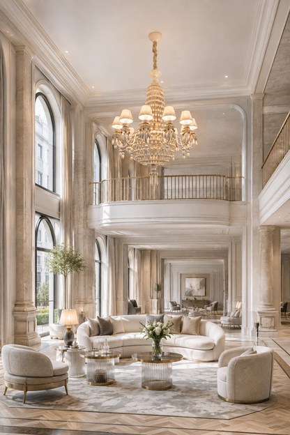Ivorelle Ivory Ceramic Beaded Chandelier – Custom Project