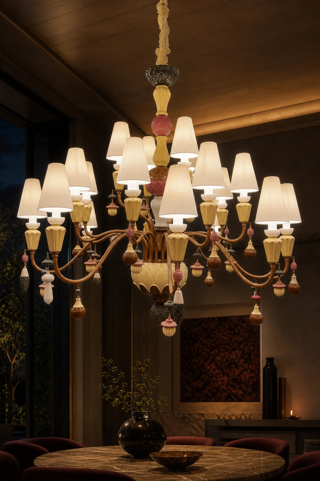 
Mirevelle Multicolor Statement Ivy & Seed Chandelier