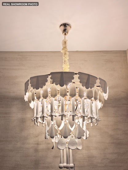 Muguetelle Ivory Ceramic Lily of the Valley Chandelier