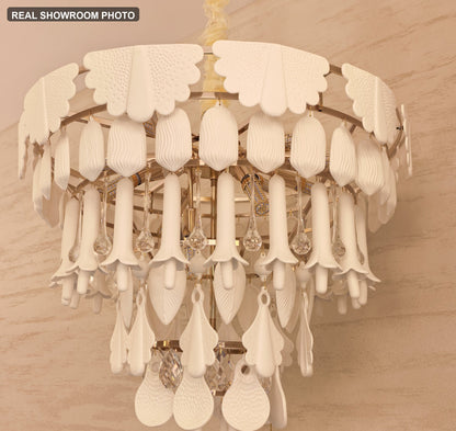 Muguetelle Ivory Ceramic Lily of the Valley Chandelier