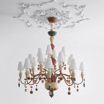 Mirevelle size reference — triple tier — 8+8+4 lights, Ø115 × H106 cm