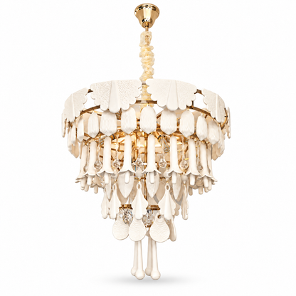 Muguetelle Ivory Ceramic Lily of the Valley Chandelier