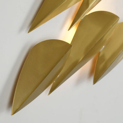 Anodine Brass Leaf LED Wall Art Sconce